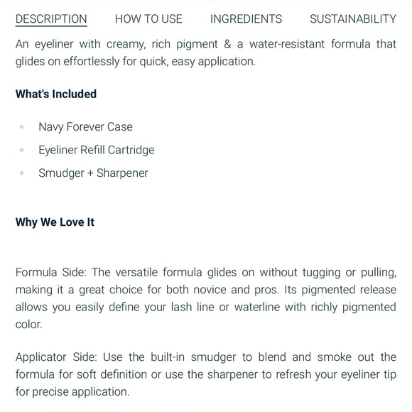 NIB treStiQue Line Sharpen + Smudge Dual-Ended Eye Pencil- Santorini Black Sands - Picture 7 of 10